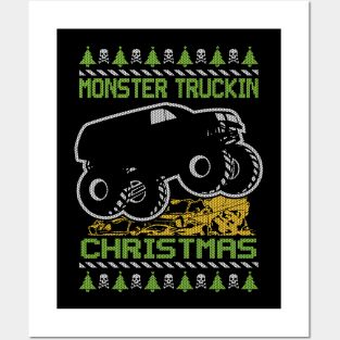 MONSTER TRUCKING CHRISTMAS Posters and Art